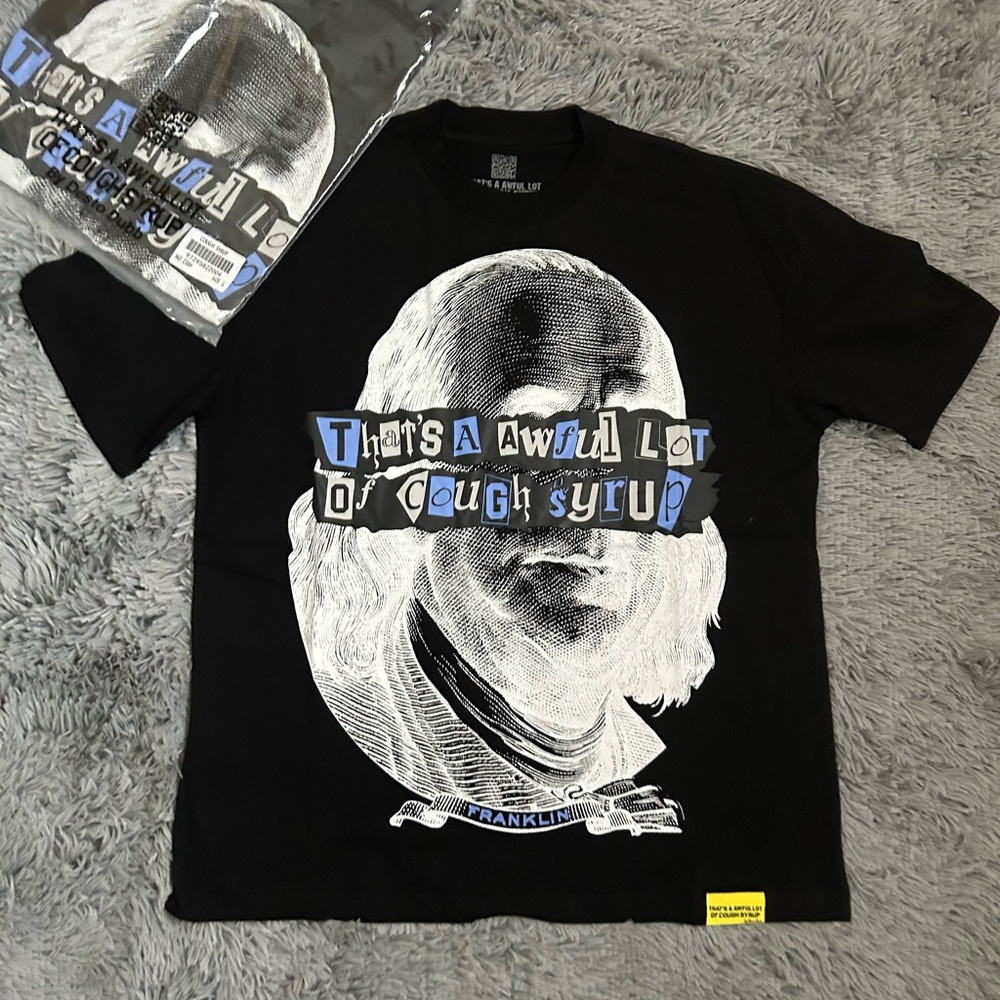 Black T-Shirt with Graphic Print